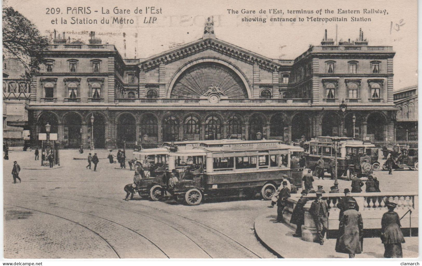 PARIS 10è-La Gare De L'Est Et La Station Du Métro - LIP 209 - District 10