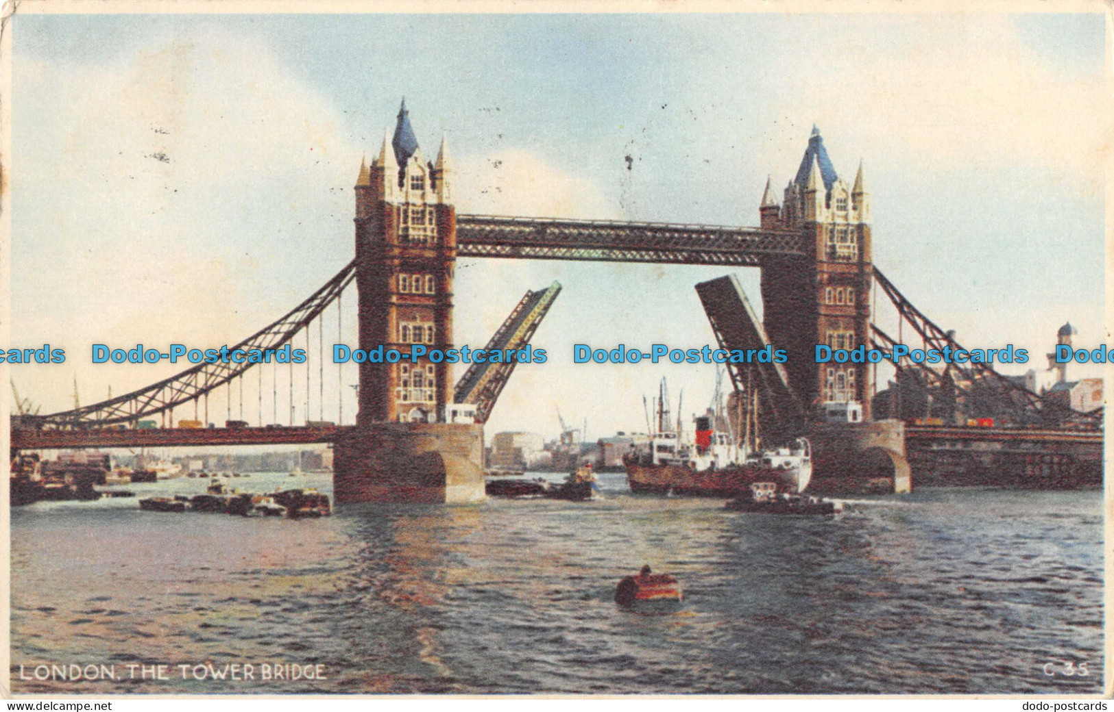 R094419 London. The Tower Bridge. Arthur Dixon. 1950 - Other & Unclassified