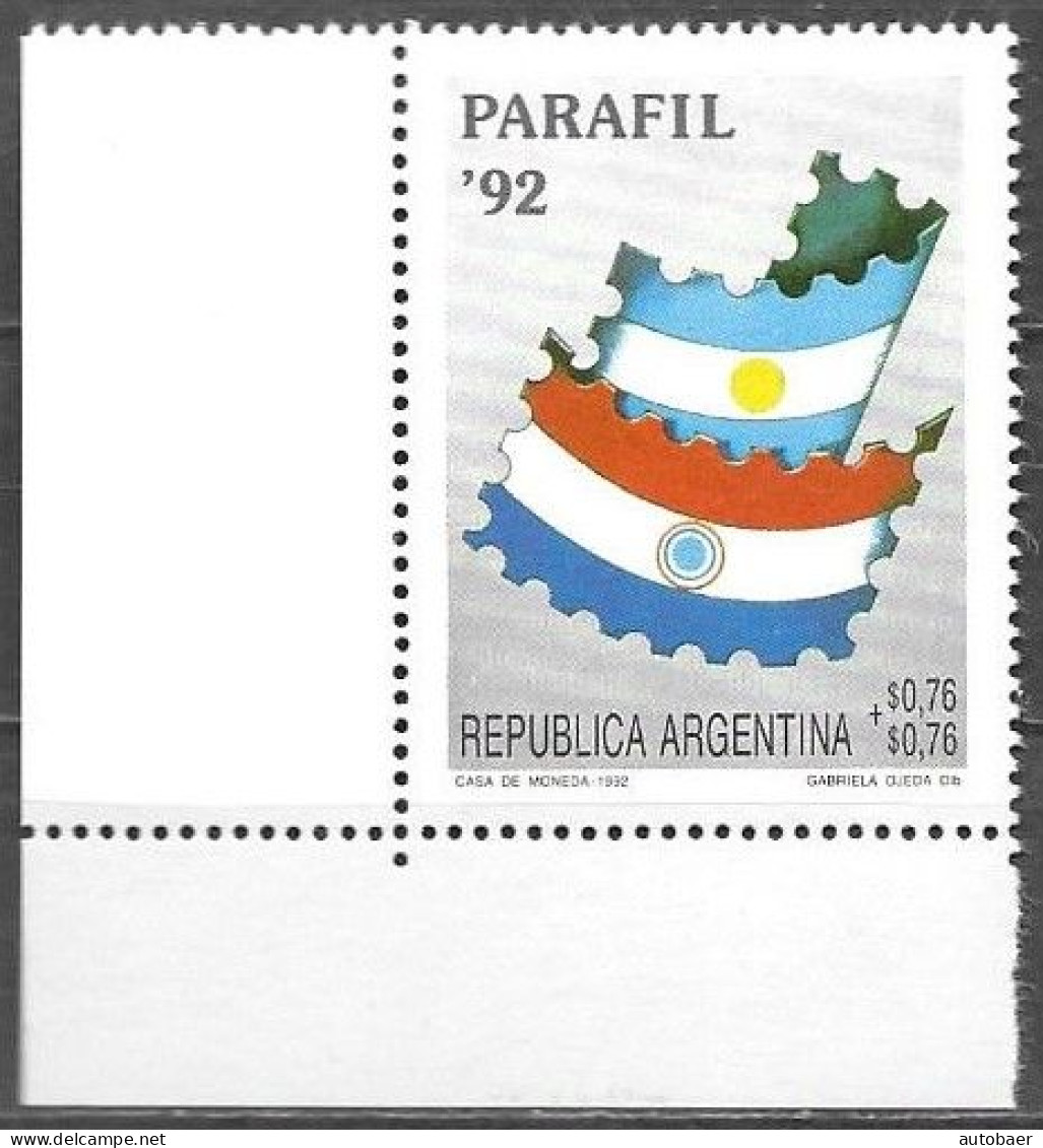 Argentina 1992 Parafil Paraguay Exposition Exposicion Filatelica Mi. 2155 MNH Postfrisch Neuf ** - Ongebruikt