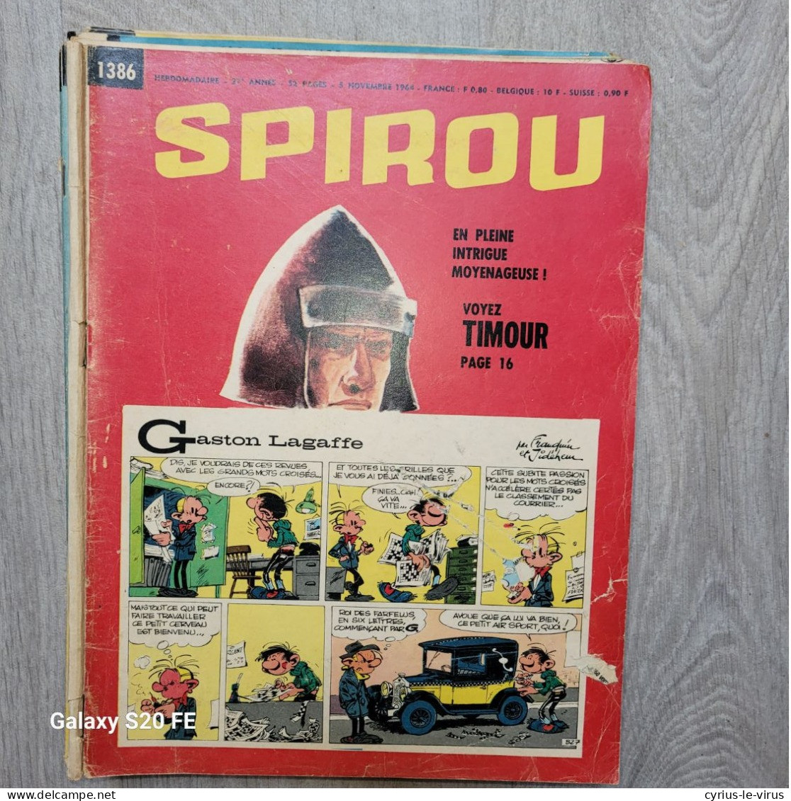 Magazines Spirou  ** Boule Et Bill  ** Sport Course A Pied Jean Bouin - Spirou Magazine
