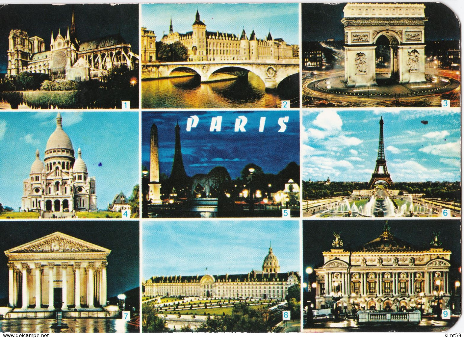 Paris - Multivues - Cartas Panorámicas