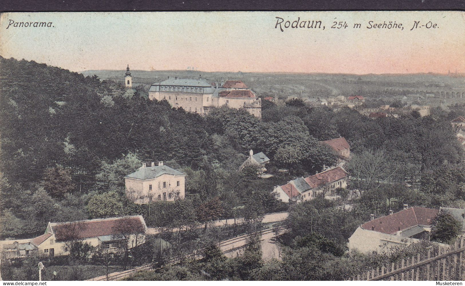 Austria PPC Rodaun Panorama 254 M Seehöhe RODAUN 1911 (2 Scans) - Other & Unclassified