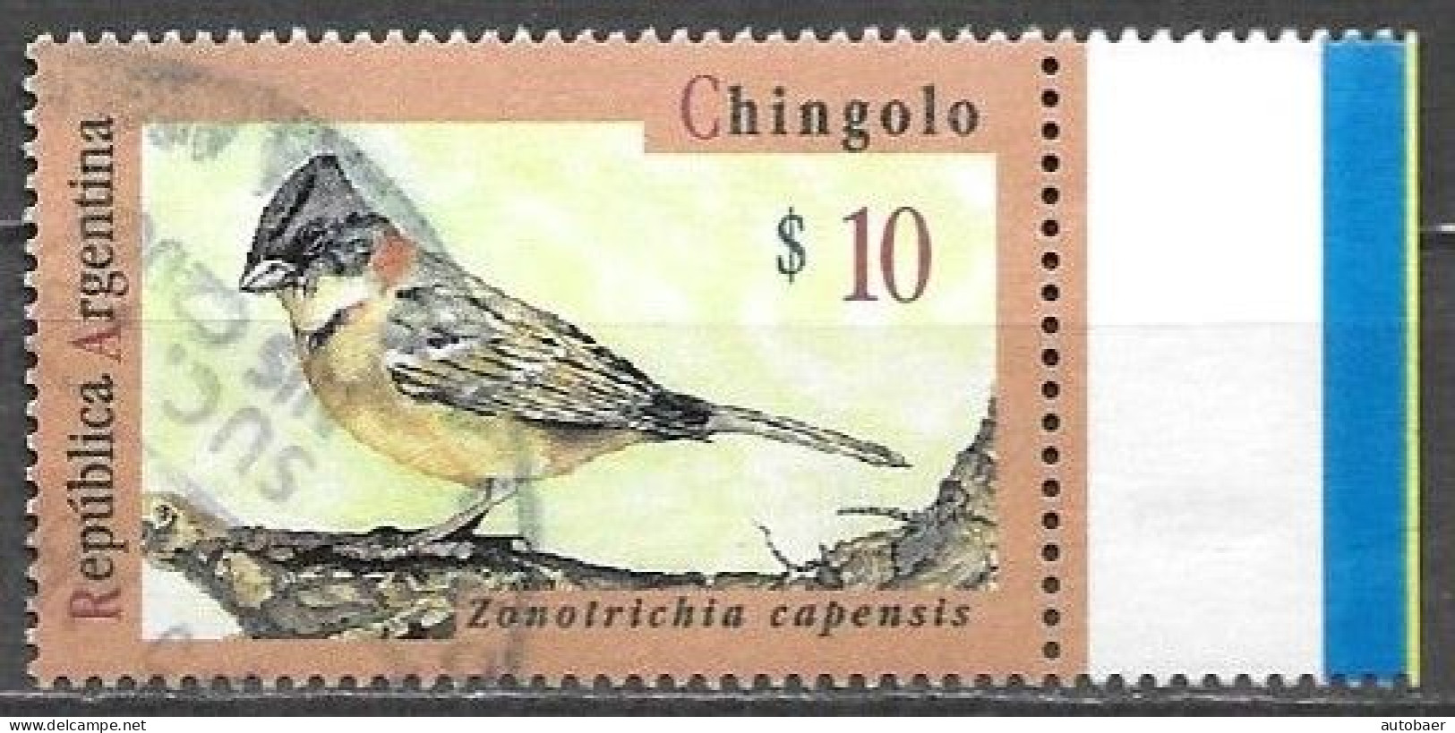 Argentina 1995 Chingolo Birds Bird Pajaros Pajaro Mi. 2242 Used Cancelled Gestempelt Oblitéré - Usati