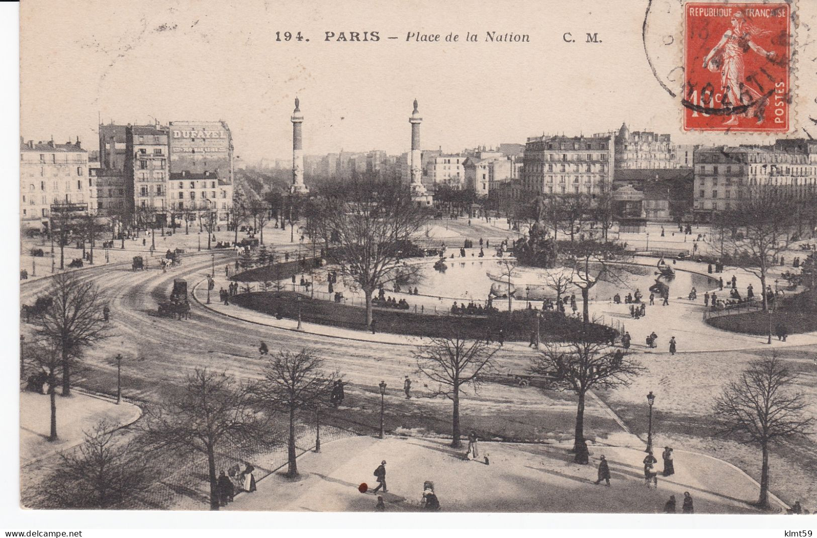 Paris - Place De La Nation - Arrondissement: 11