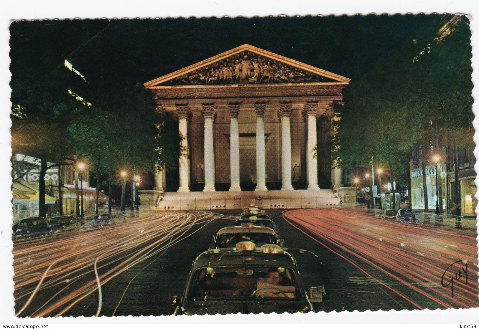 Paris - La Rue Royale Et L'église De La Madeleine Vues De Nuit - Chiese