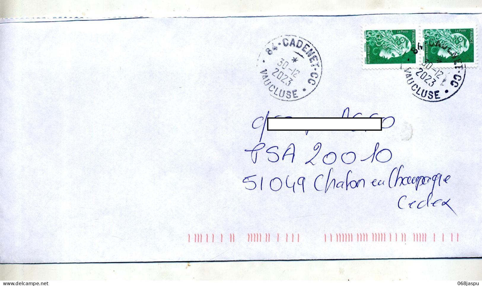 Lettre Cachet Cadenet - Manual Postmarks