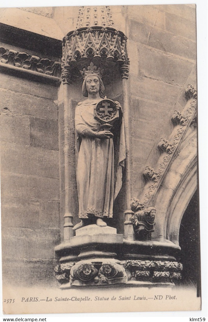 Paris - Sainte-Chapelle - Statue De Saint Louis - Kerken