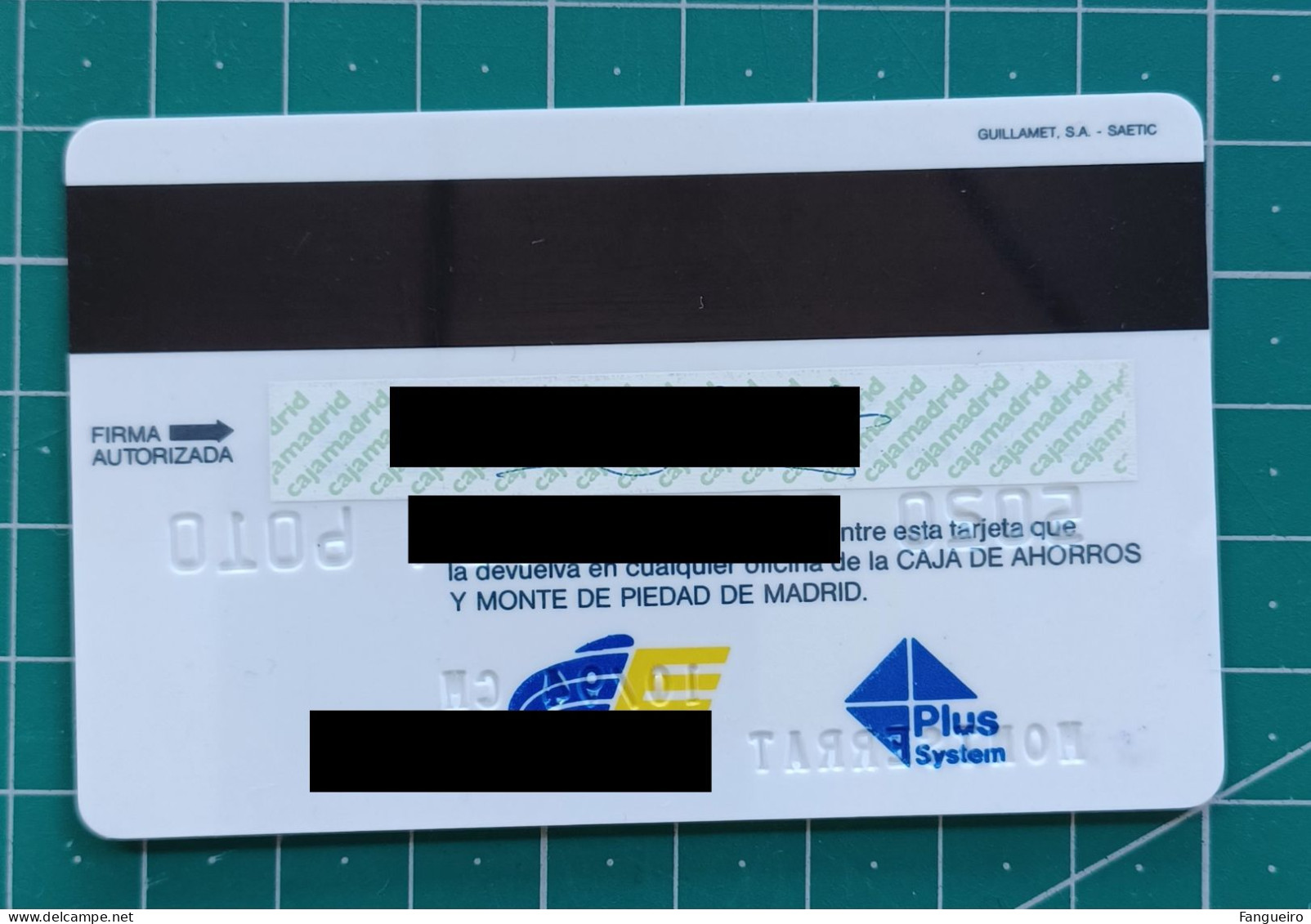 SPAIN CREDIT CARD CAJA DE MADRID - Cartes De Crédit (expiration Min. 10 Ans)