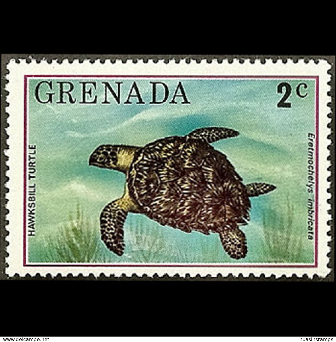 GRENADA 1976 - Scott# 694 Hawksbill Turtle 2c LH - Grenada (1974-...)