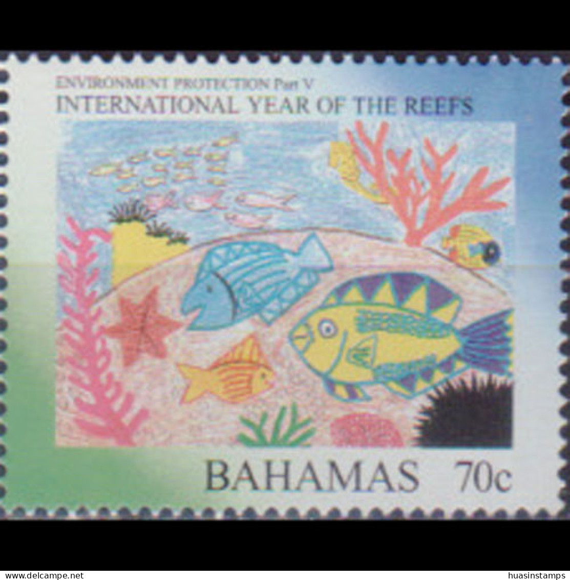 BAHAMAS 1997 - Scott# 896 Coral Reefs 70c MNH - Bahamas (1973-...)