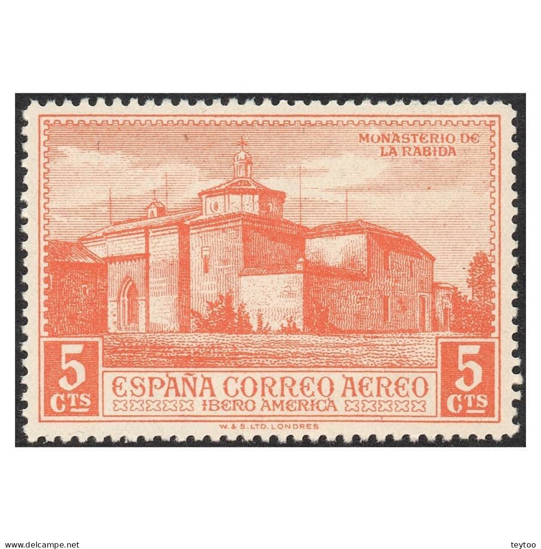 C2658# España 1930 [SLL] 5 Cts. Monasterio De La Rábida (MNH) - Unused Stamps