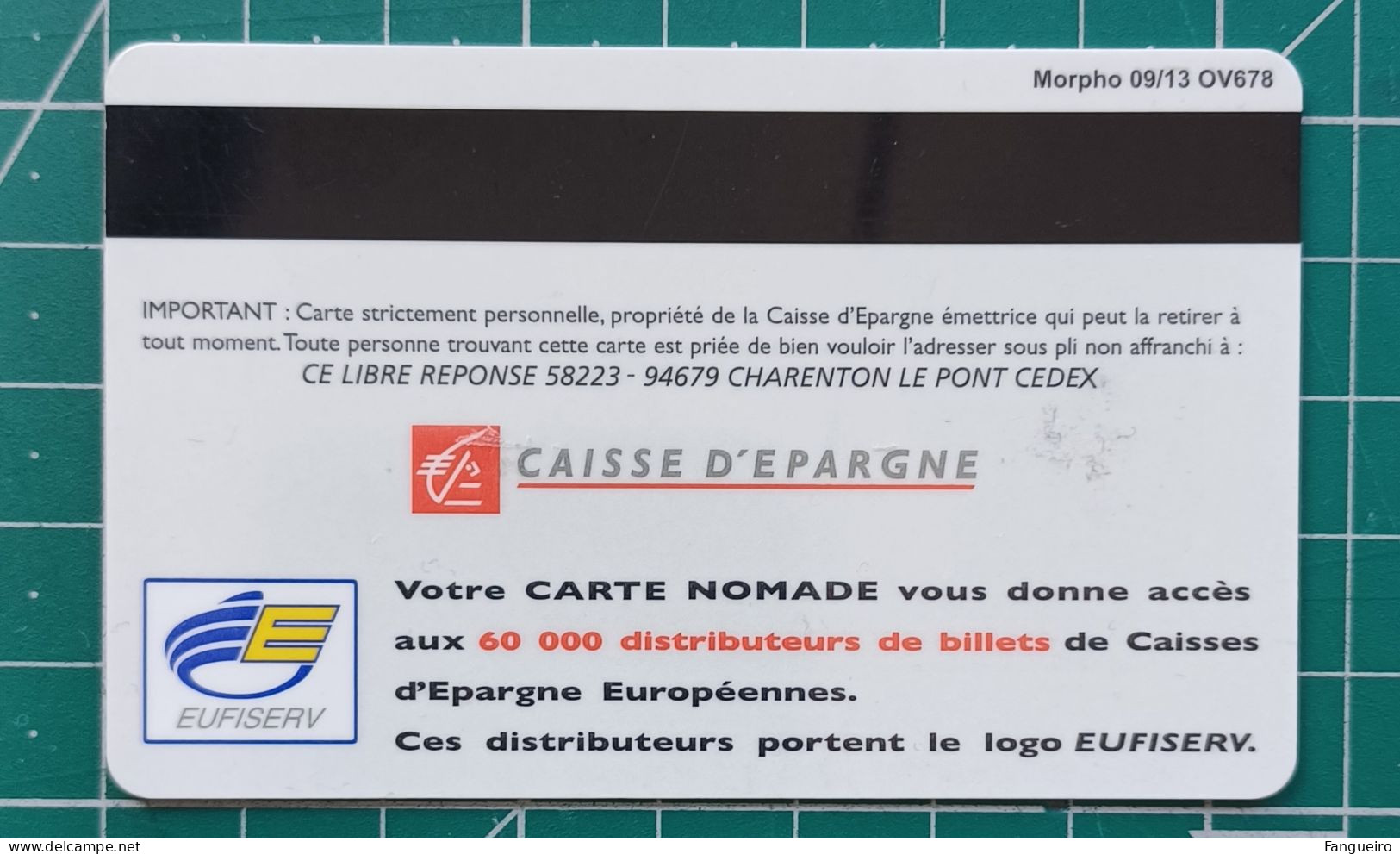 FRANCE CREDIT CARD CAISSE D'EPARGNE - Geldkarten (Ablauf Min. 10 Jahre)