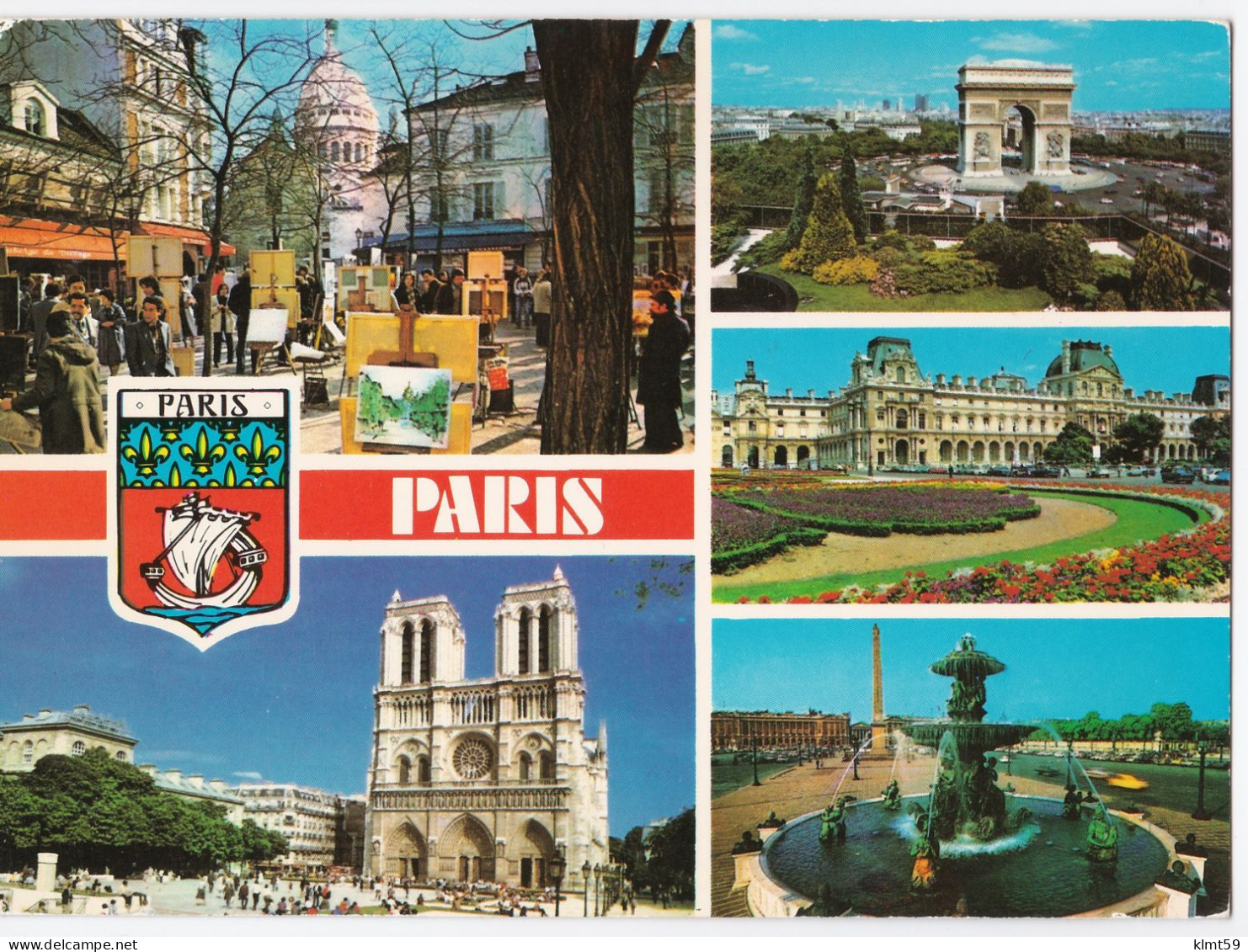 Paris - Multivues - Mehransichten, Panoramakarten