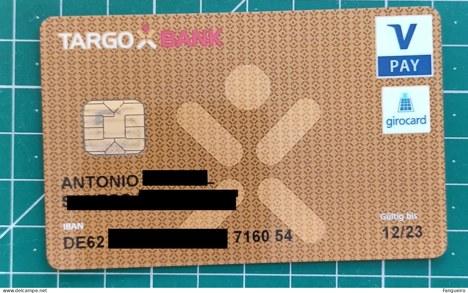 GERMANY  CREDIT CARD TARGO BANK VPAY - Cartes De Crédit (expiration Min. 10 Ans)