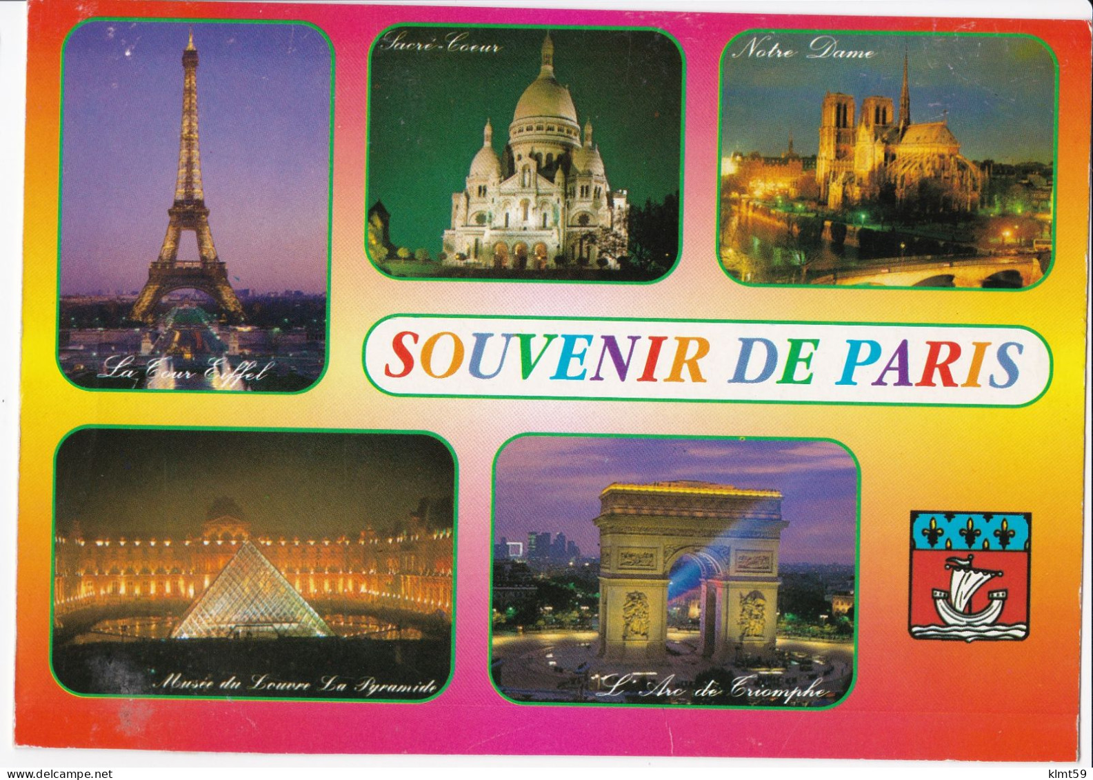 Souvenir De Paris - Mehransichten, Panoramakarten