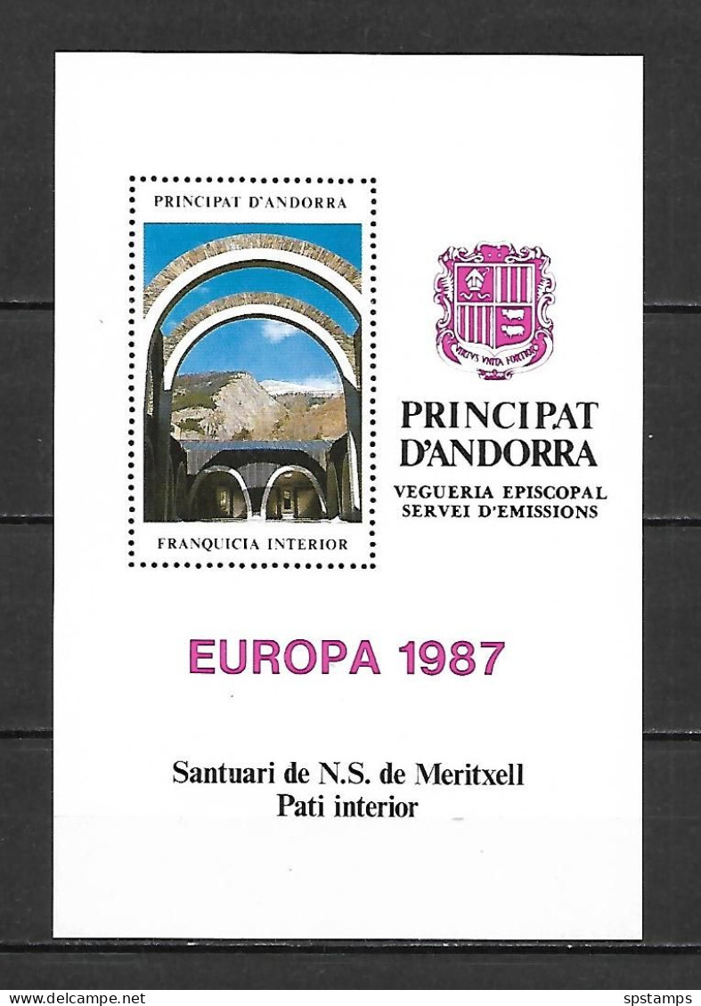 Andorra Episcopal Viguerie 1987 Europa MS MNH - 1987