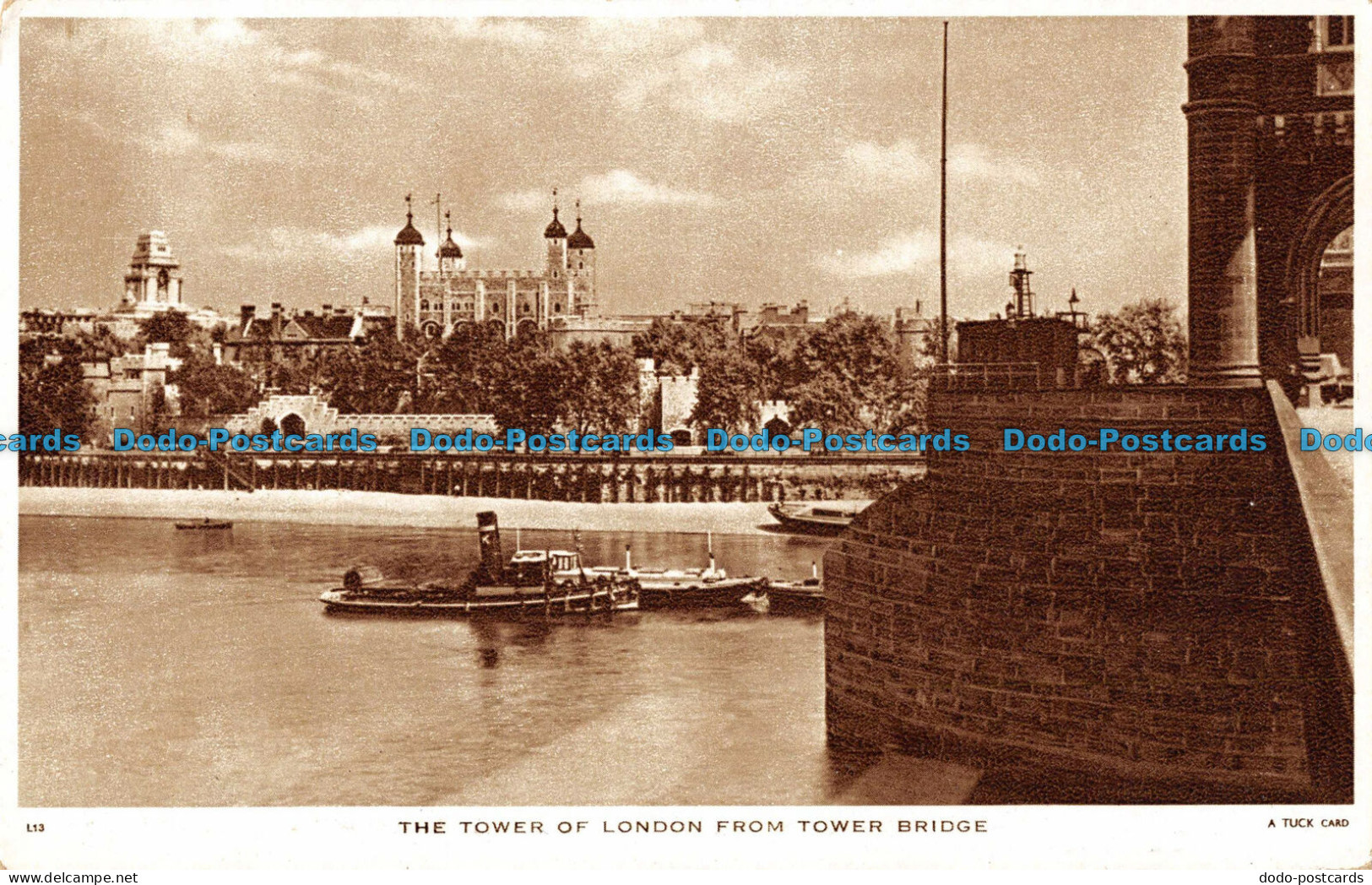 R094462 The Tower Of London From Tower Bridge. Tuck - Autres & Non Classés