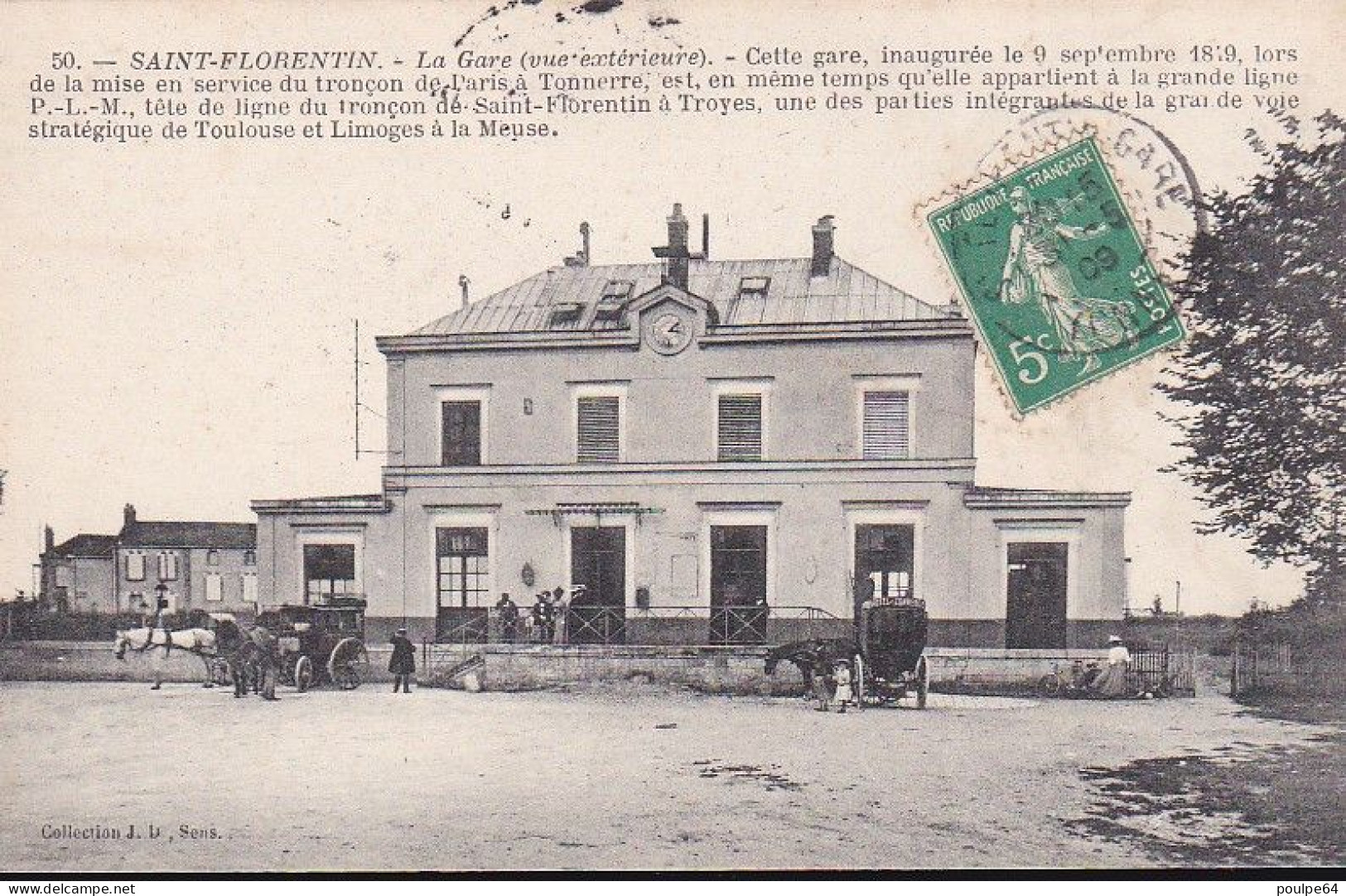 La Gare : Vue Extérieure - Saint Florentin