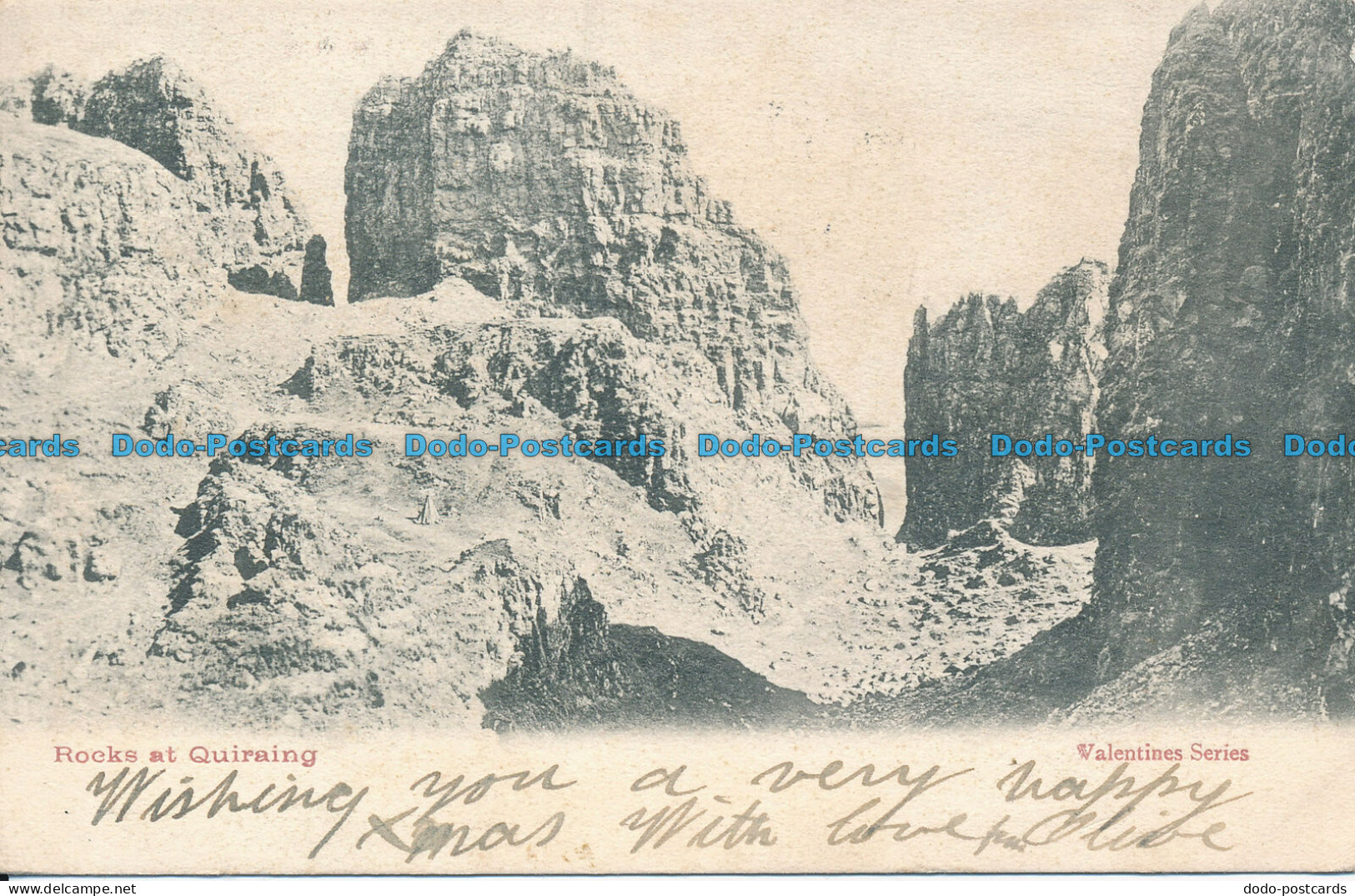 R094953 Rocks At Quiraing. Valentine. 1907 - Monde