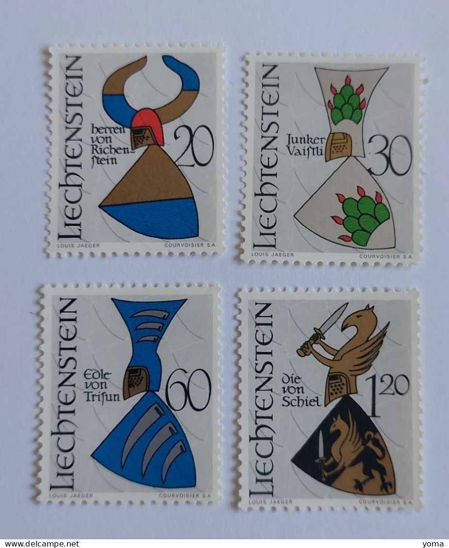 N° 413 à 416       Armes Nobles De Triesen  -  Blasons - Unused Stamps