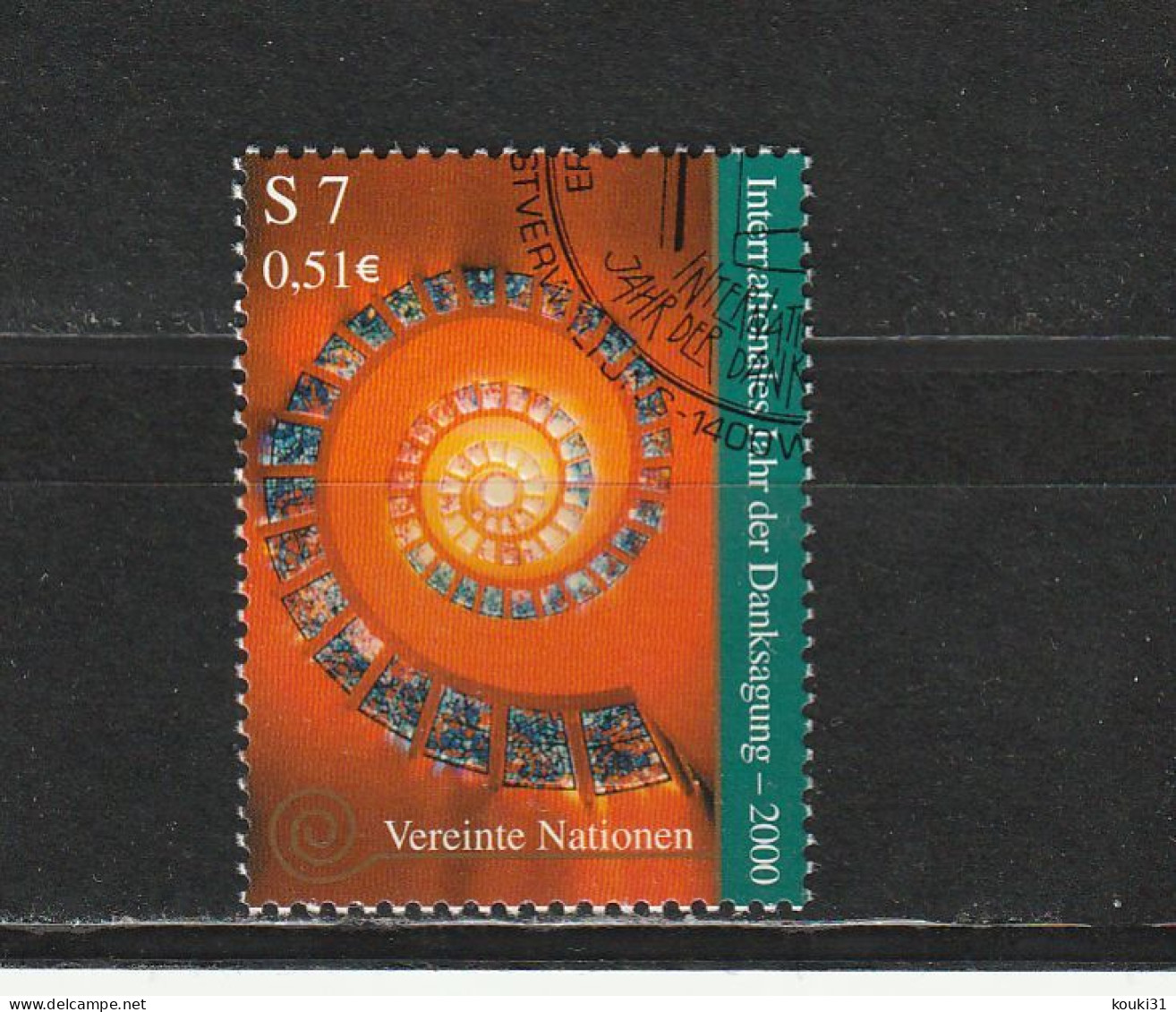 Nations Unies (Vienne) YT 318 Obl : Actions De Grâce - 2000 - Used Stamps