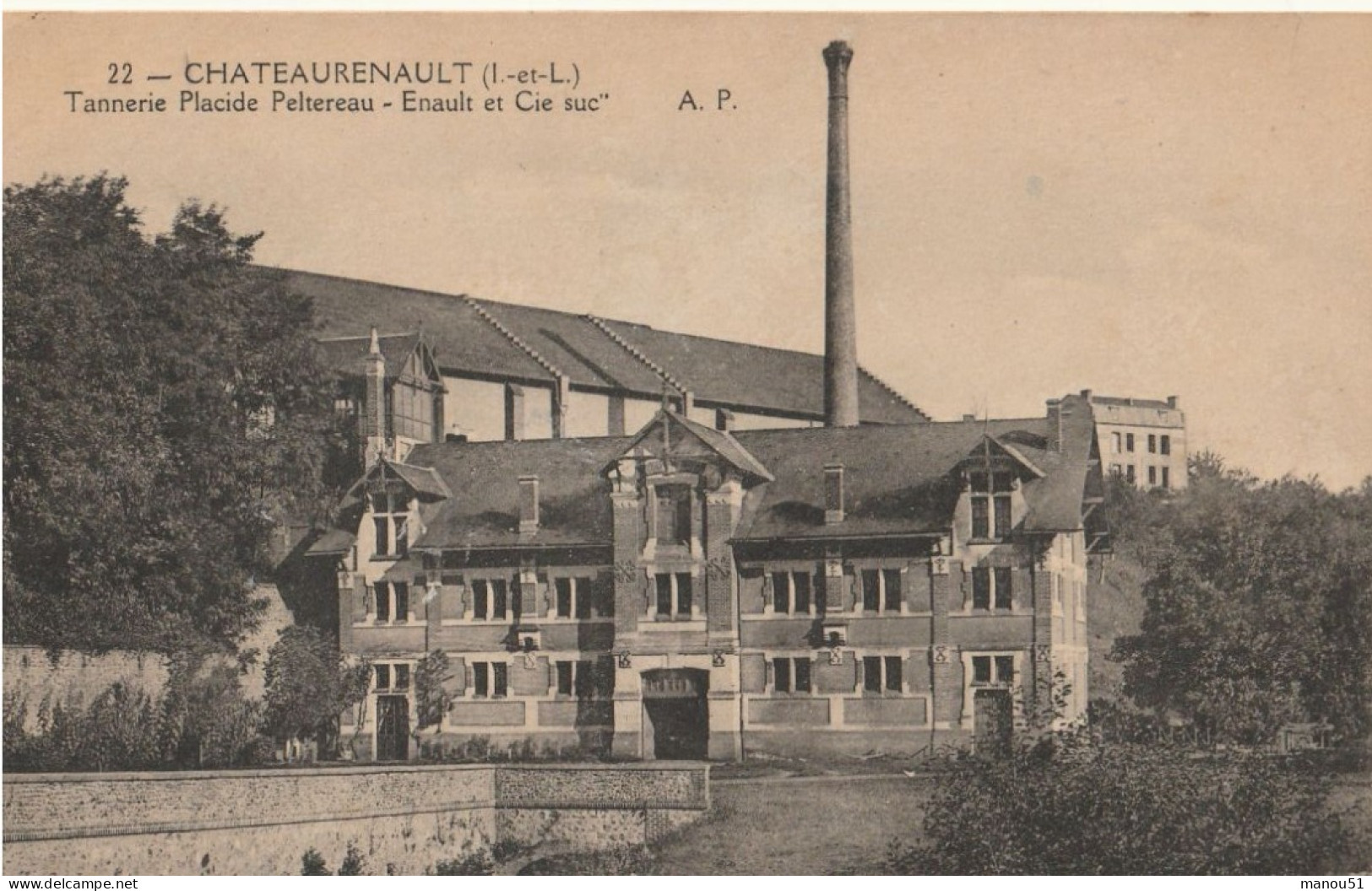 CHATEAURENAULT  Tannerie Placide Peltereau - Autres & Non Classés