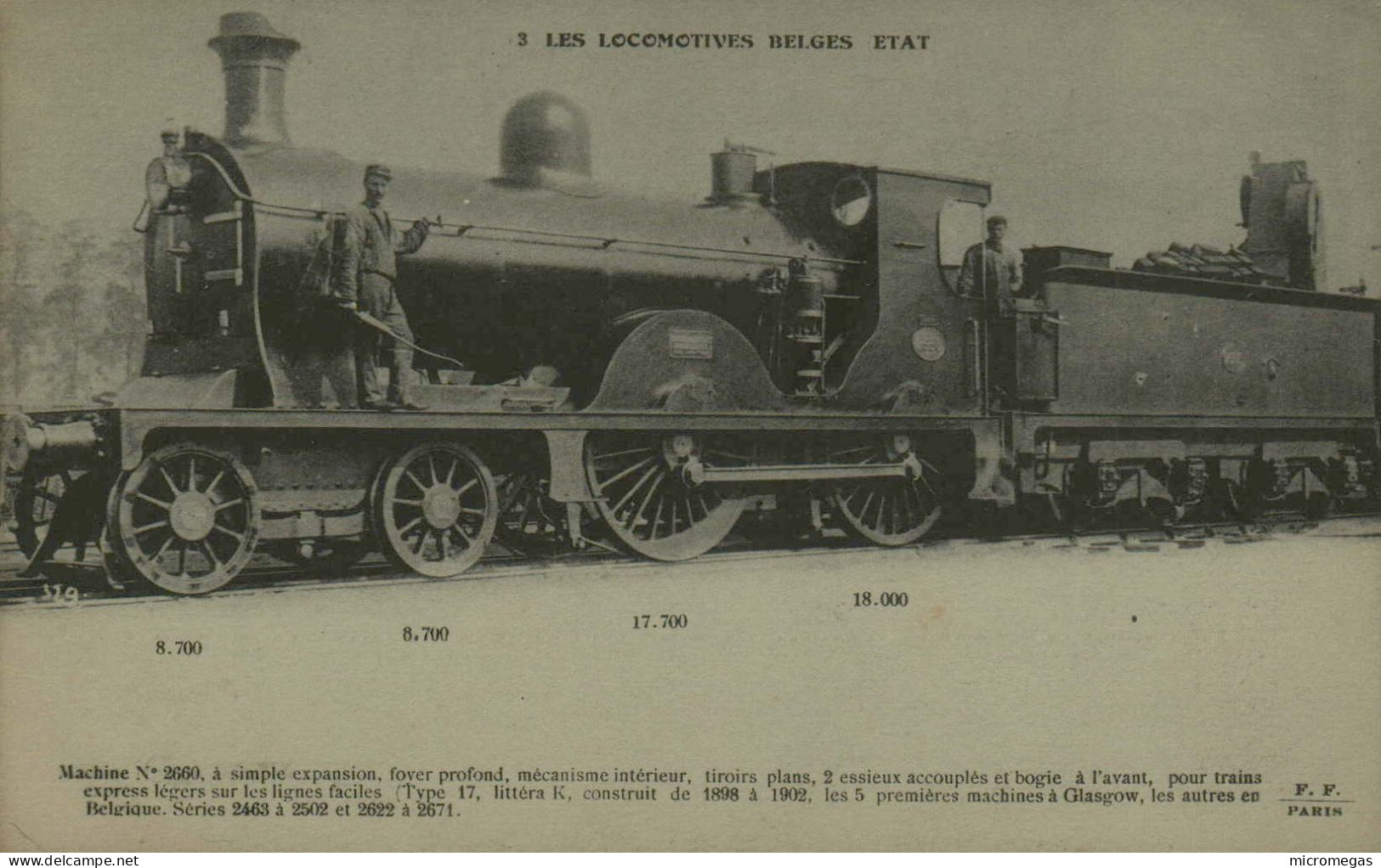 Les Locomotives Belges Etat - Machine 2660 à Simple Expansion - Trenes