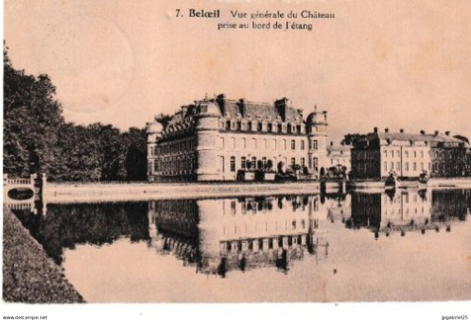 Beloeil Vue Generale Du Chateau Prise Au Bord De L Etang - Belöil
