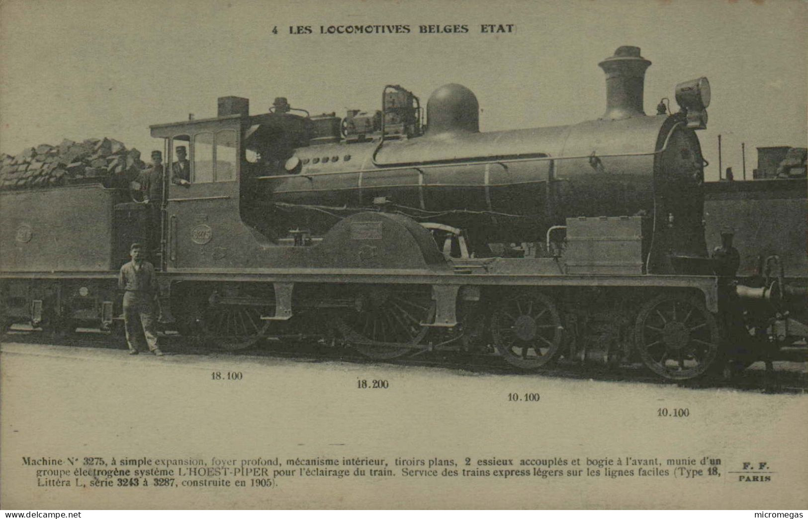 Les Locomotives Belges Etat - Machine 3275 à Simple Expansion - Eisenbahnen