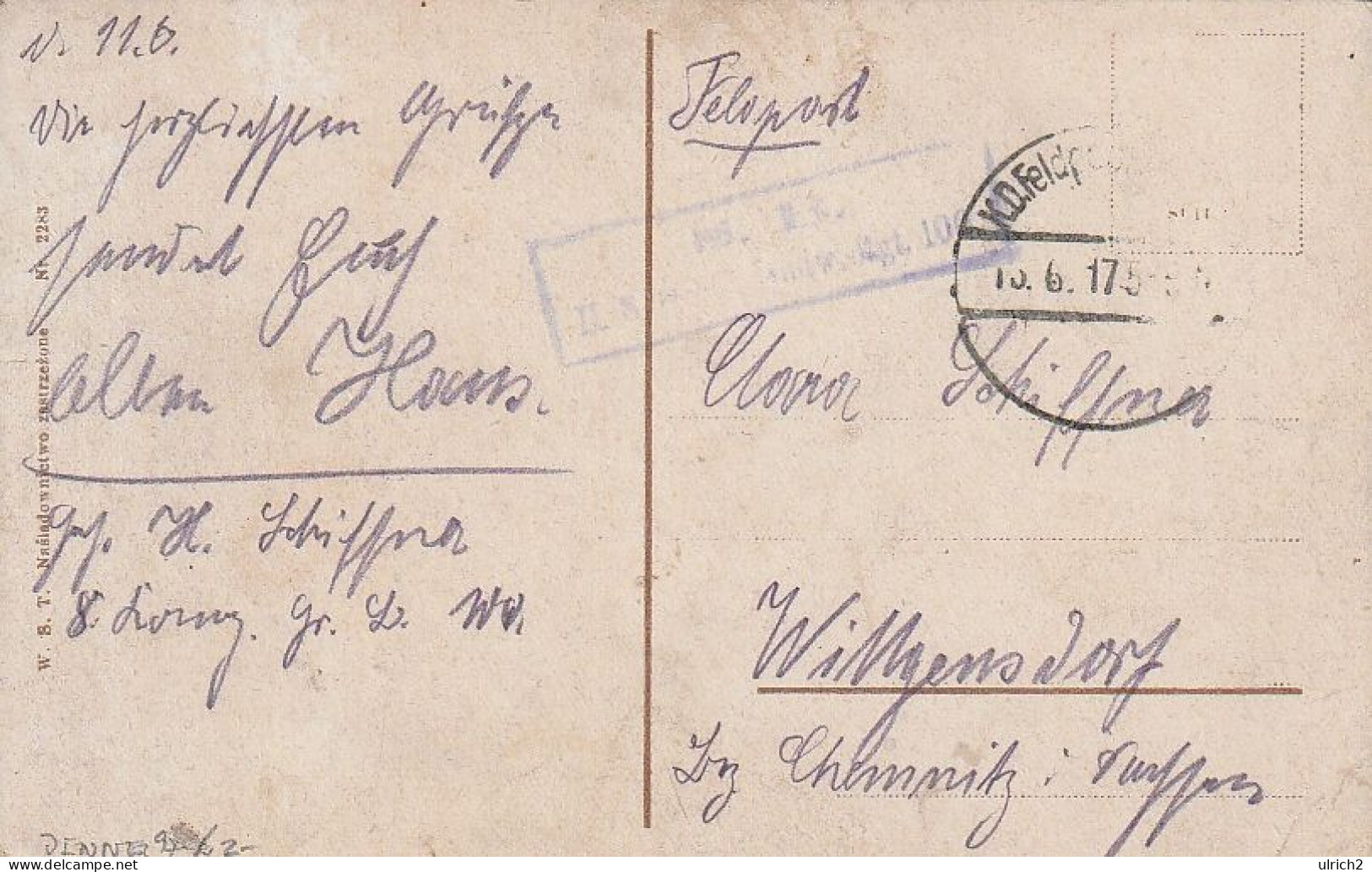 AK Tarnów - Fontanna - Springbrunnen Im Schützengarten - Feldpost Landw. Regt. 100 - 1917 (69352) - Poland