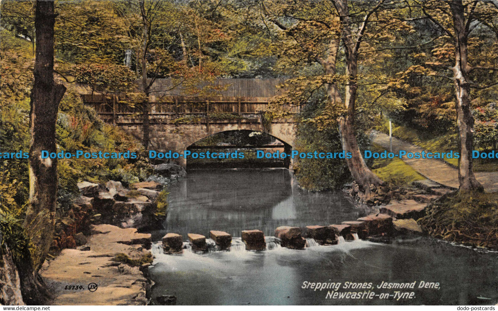 R095026 Stepping Stones. Jesmond Dene. Newcastle On Tyne - World