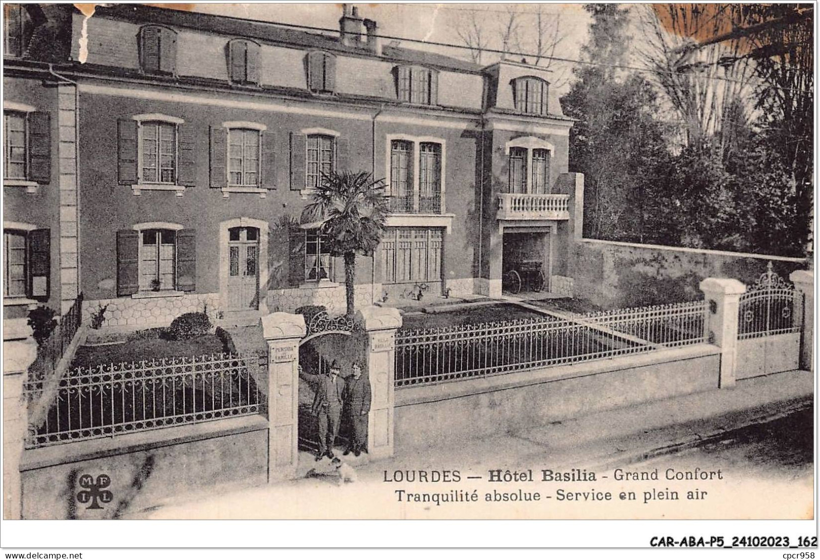 CAR-ABAP5-65-0486 - LOURDES - Hôtel Basilia - Grand Confort - Tranquilité Absolue - Service En Plein Air - Lourdes