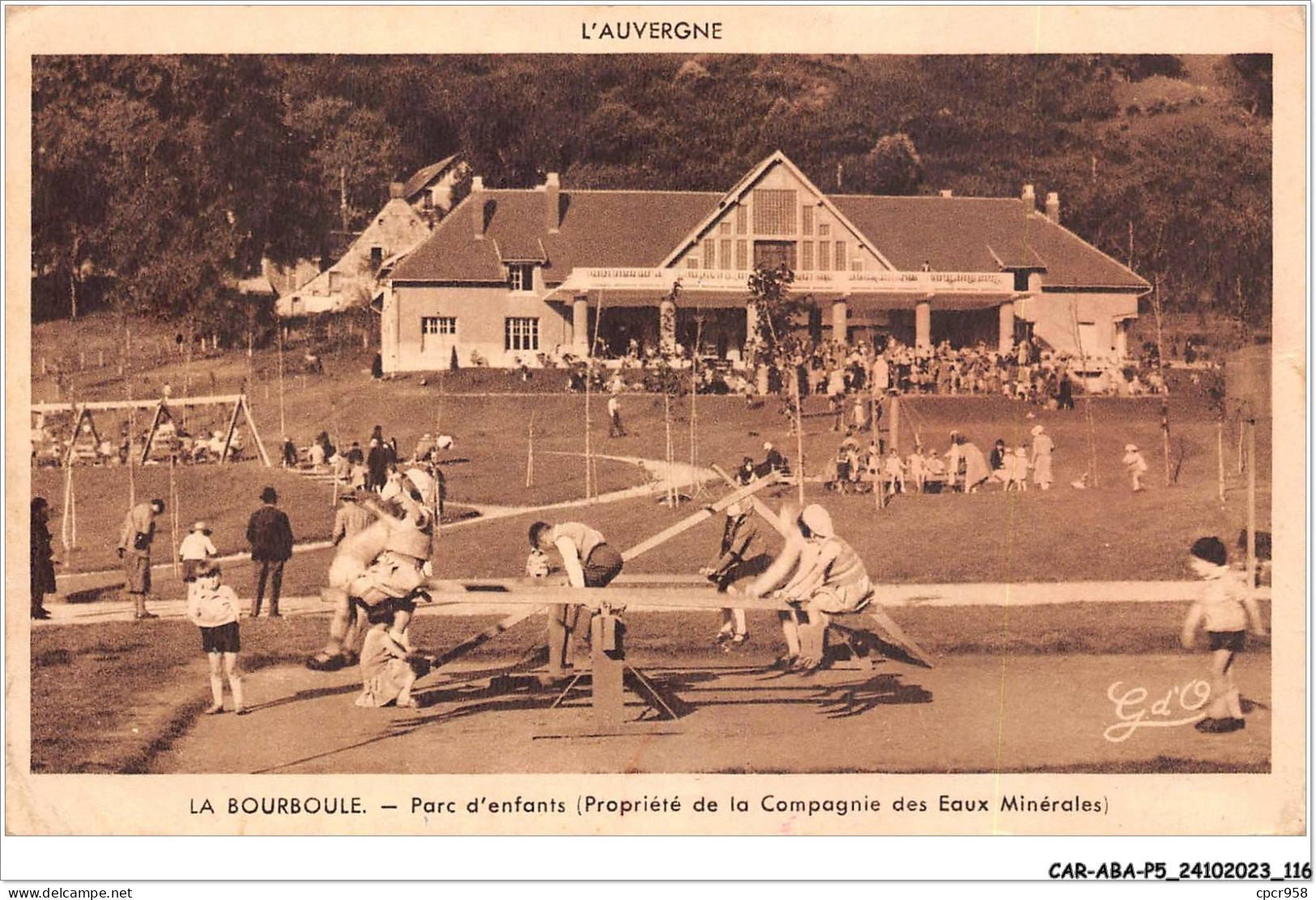 CAR-ABAP5-63-0463 - LA BOURBOULE - Parc D'enfants - Propriété De La Compagnie Des Eaux Minérales - La Bourboule