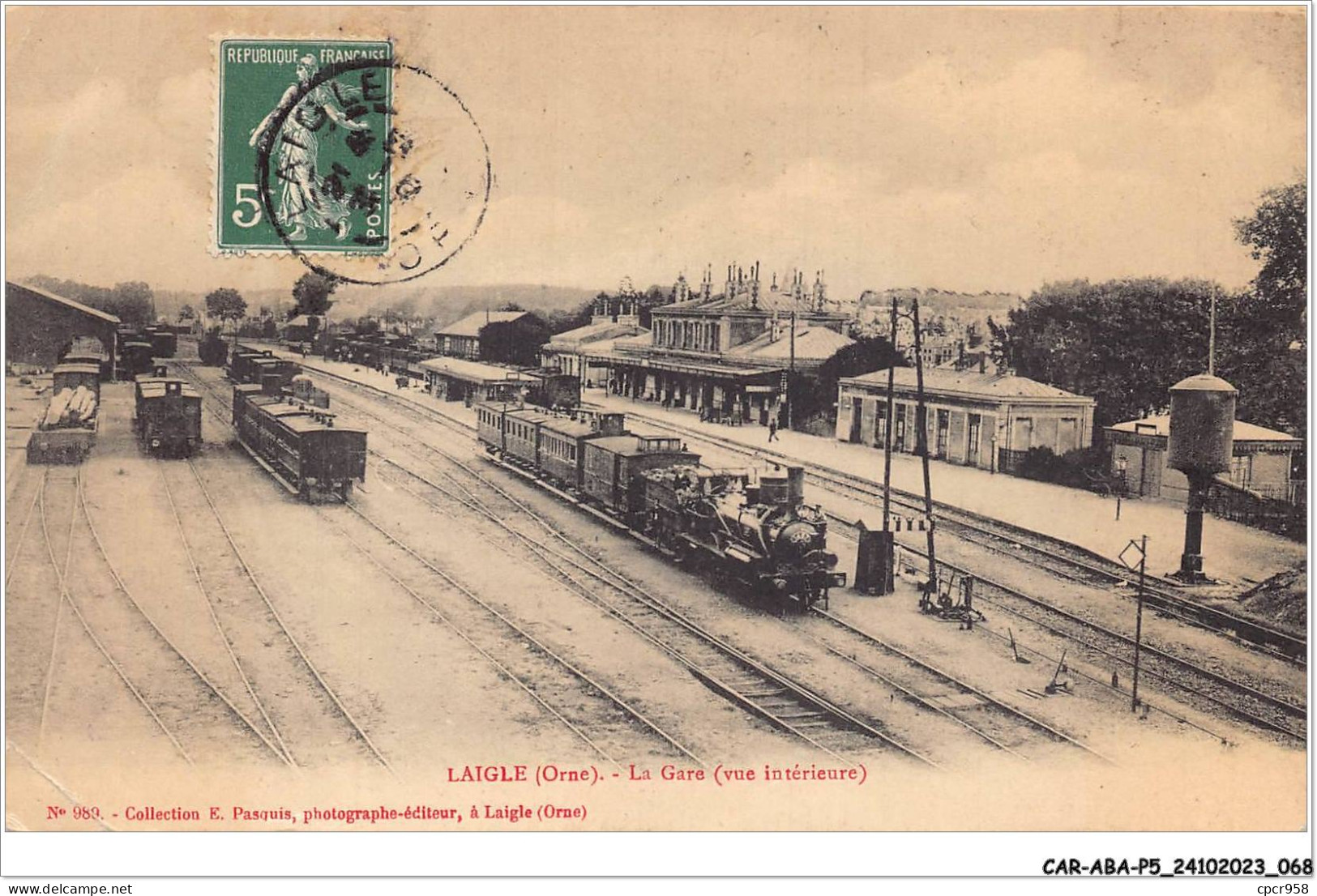 CAR-ABAP5-61-0439 - LAIGLE - La Gare - Vue Intérieure - L'Aigle