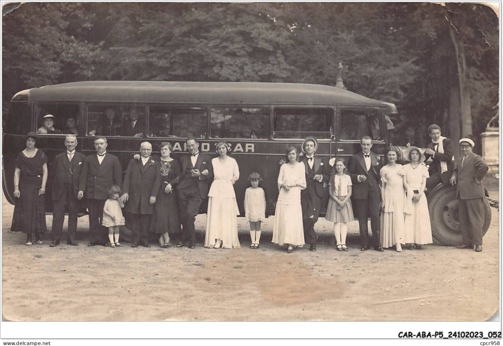 CAR-ABAP5-60-0431 - COMPIEGNE - Souvenir -AUTOBUS. Carte Photo - Compiegne