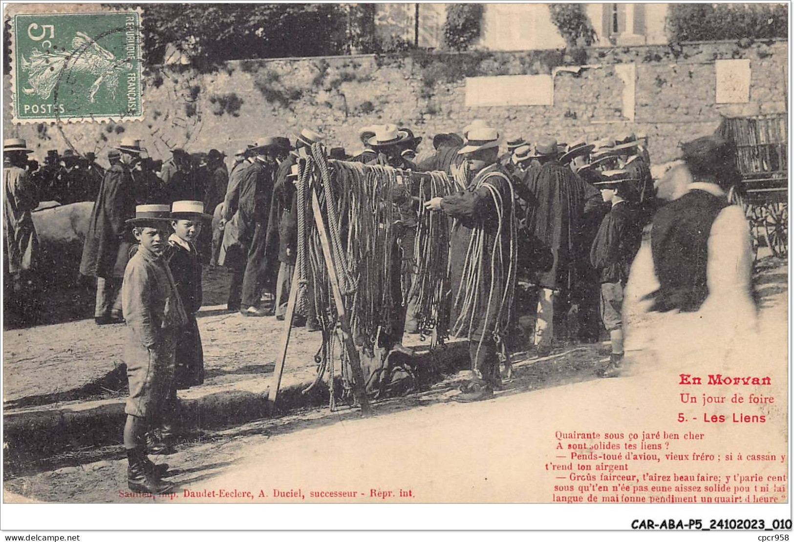 CAR-ABAP5-58-0410 - EN MORVAN - Un Jour De Foire - Autres & Non Classés