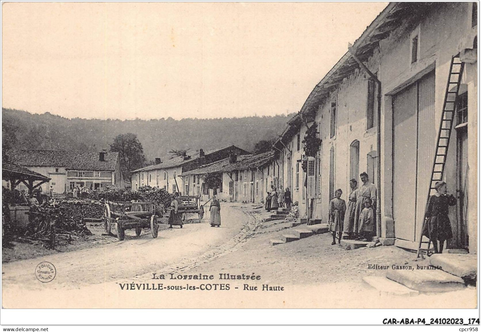 CAR-ABAP4-55-0388 - La Lorraine Illustrée - VIEVILLE-sous-les-COTES - Rue Haute - Andere & Zonder Classificatie