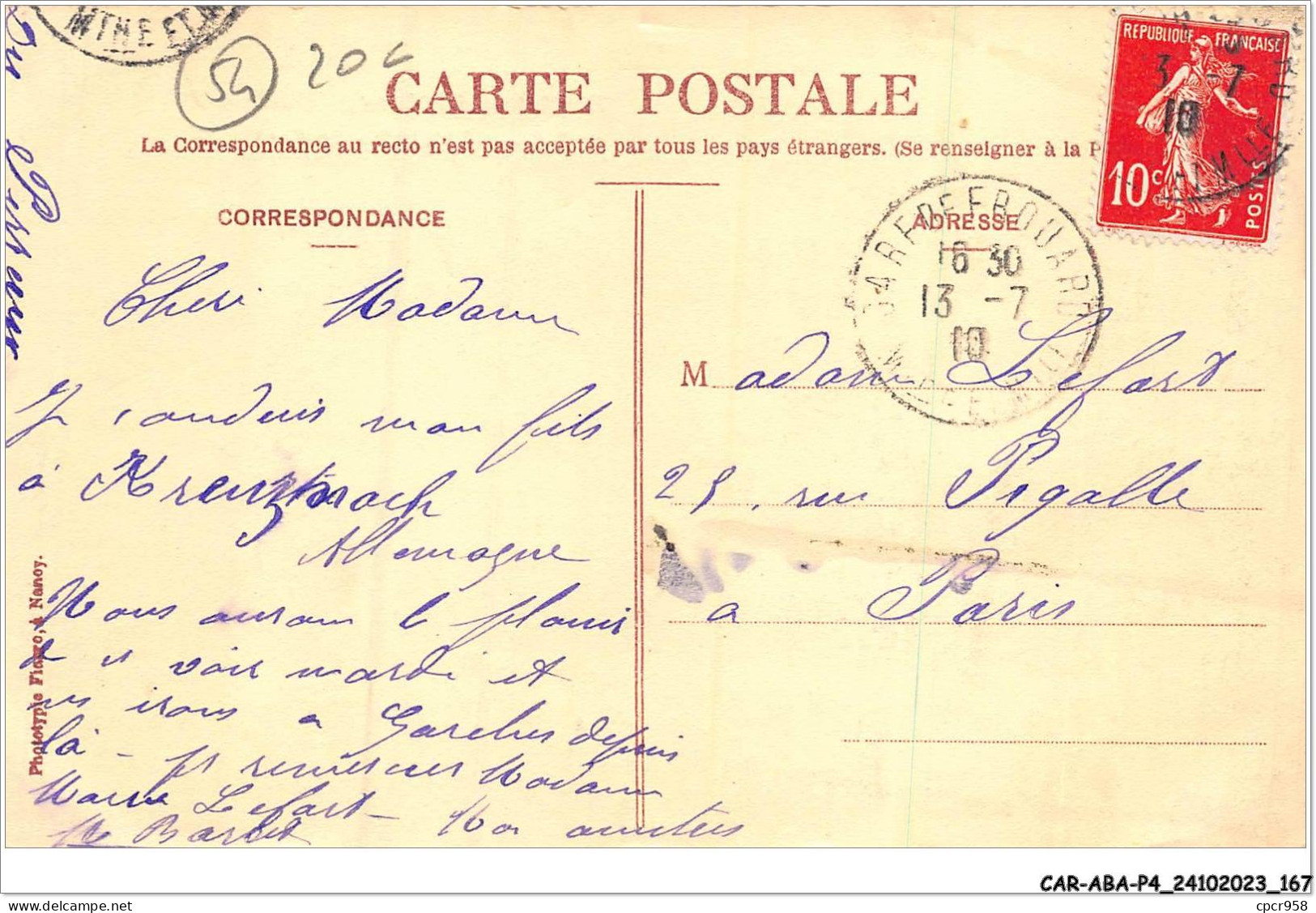 CAR-ABAP4-54-0384 - Environs De Nancy Illustrée - FROUARD - La Gare - Frouard