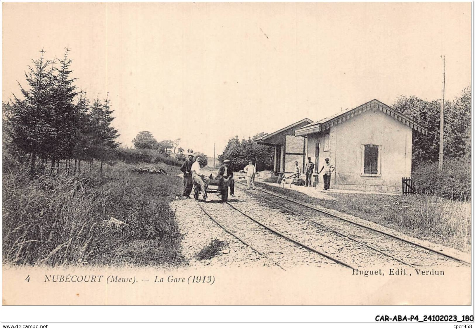 CAR-ABAP4-55-0391 - NUBECOURT - La Gare - Autres & Non Classés