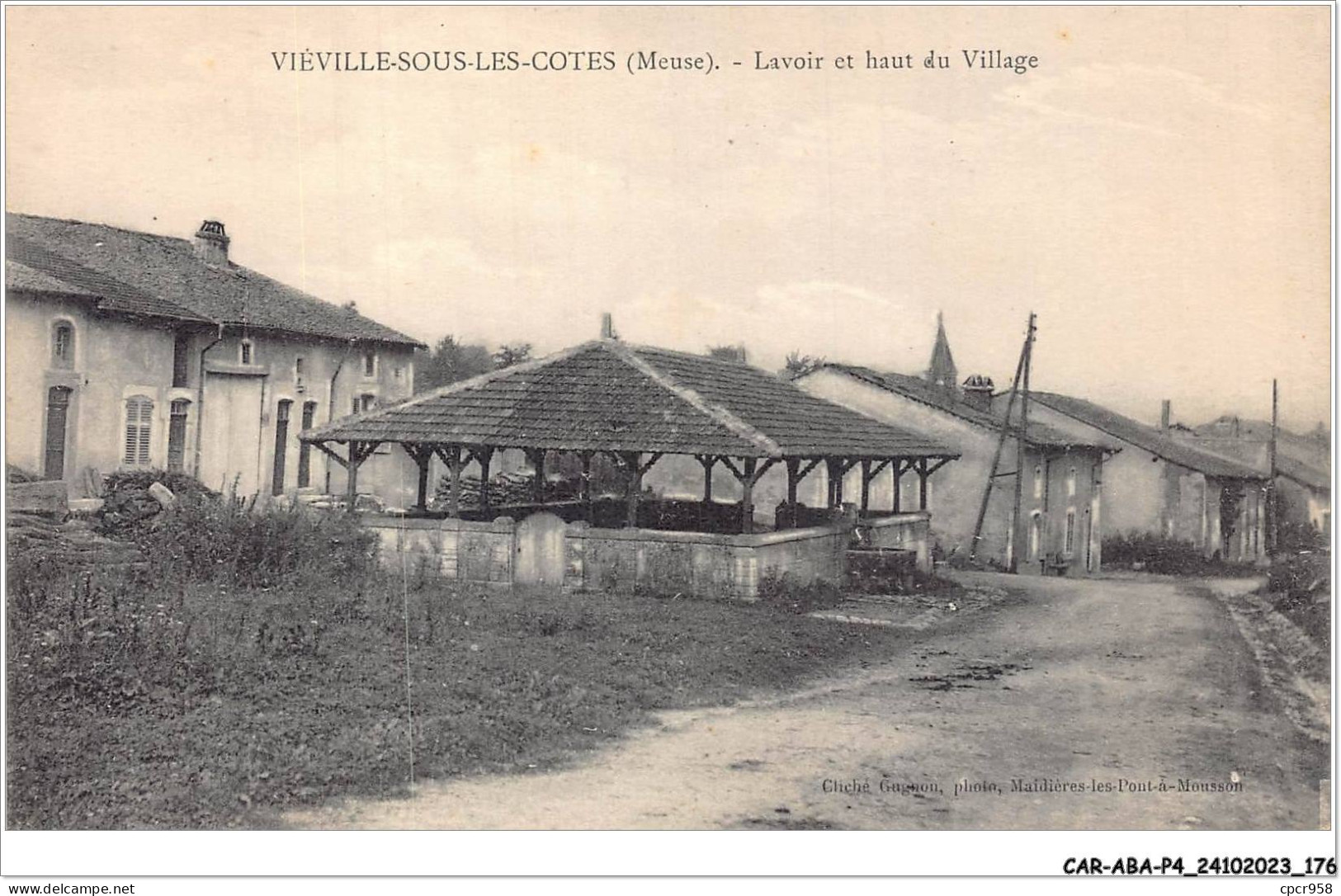 CAR-ABAP4-55-0389 - VIEVILLE-SOUS-LES-COTES - Lavoir Et Haut Du Village - Andere & Zonder Classificatie
