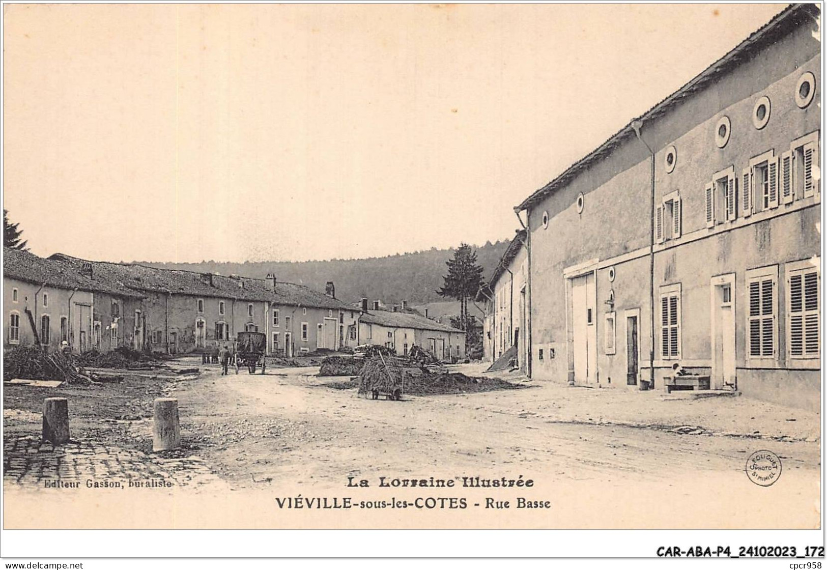 CAR-ABAP4-55-0387 - La Lorraine Illustrée - VIEVILLE-sous-les-COTES - Rue Basse - Autres & Non Classés