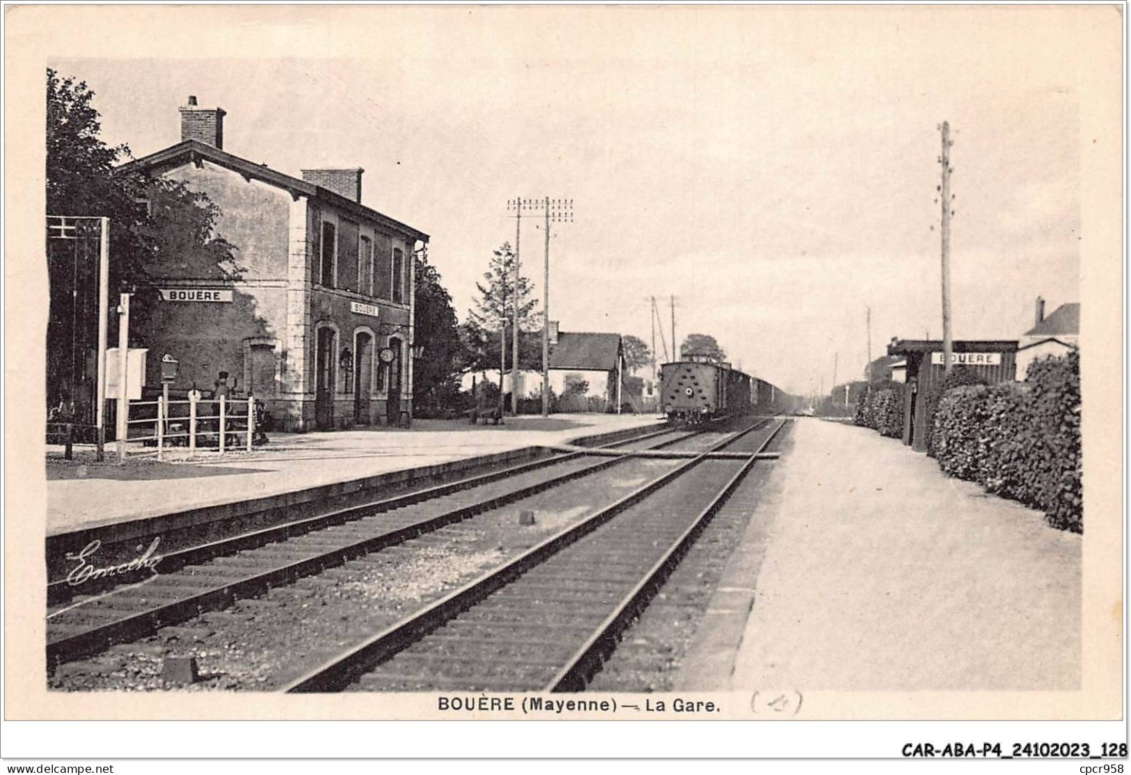 CAR-ABAP4-53-0365 - BOUERE - La Gare - Autres & Non Classés