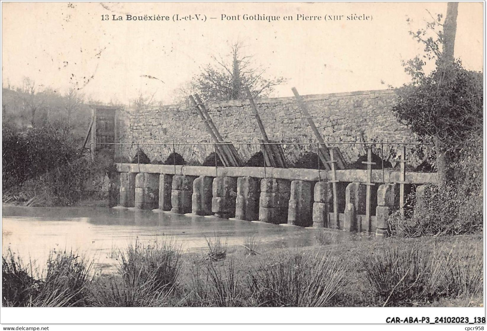 CAR-ABAP3-35-0274 - LA BOUËXIERE - Pont Gothique En Pierre - XIII Siècle - Other & Unclassified