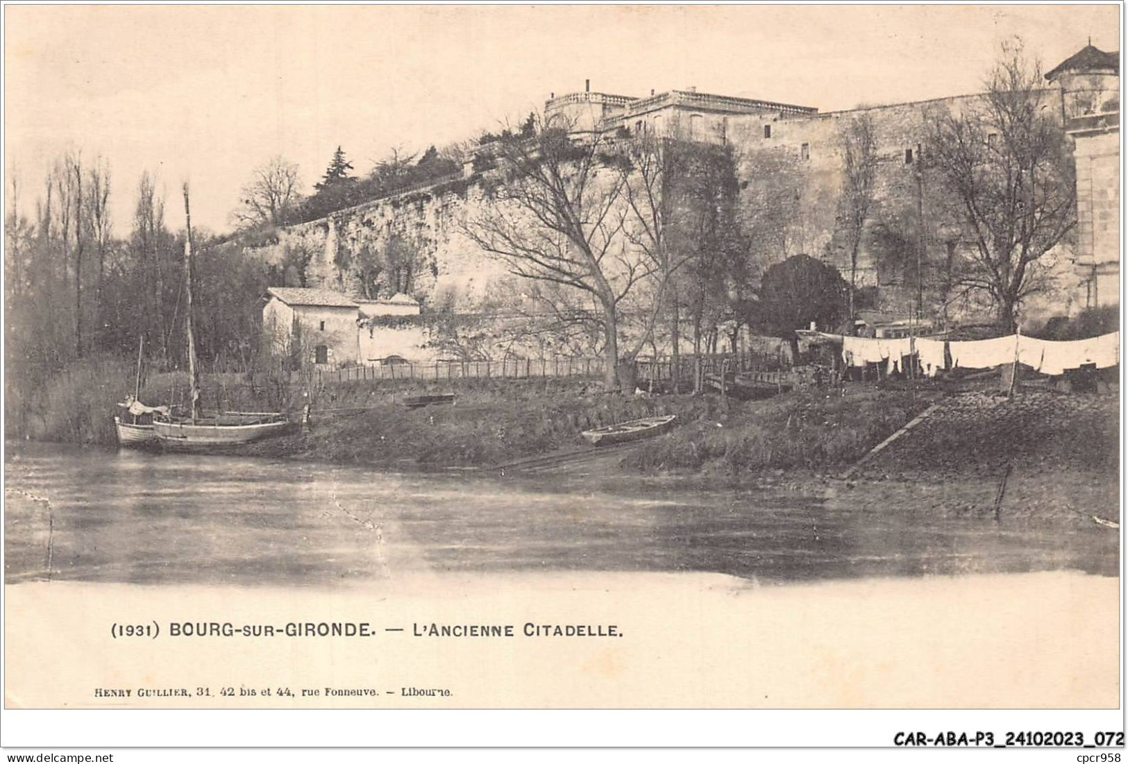 CAR-ABAP3-33-0241 - BOURG-sur-GIRONDE - L'ancienne Citadelle - Blaye