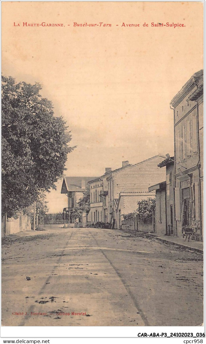 CAR-ABAP3-31-0223 - LA HAUTE-GARONNE - Buzet-sur-tarn - Avenue De Saint-sulpice - Autres & Non Classés