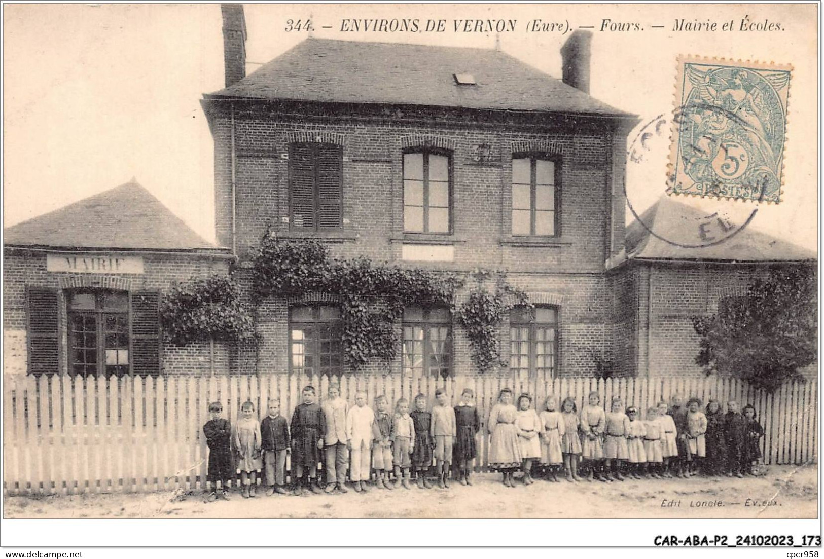 CAR-ABAP2-27-0187 - ENVIRONS DE VERNON - Fours - Mairie Et école - Vernon