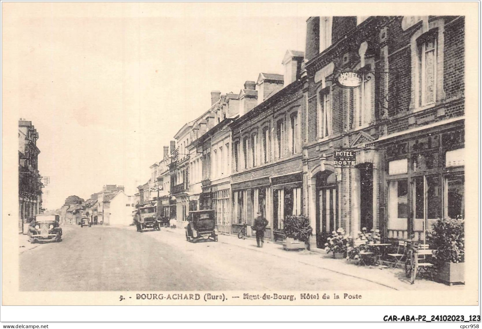 CAR-ABAP2-27-0162 - BOURG-ACHARD - Haut-du-bourg - Hôtel De La Poste - Bernay