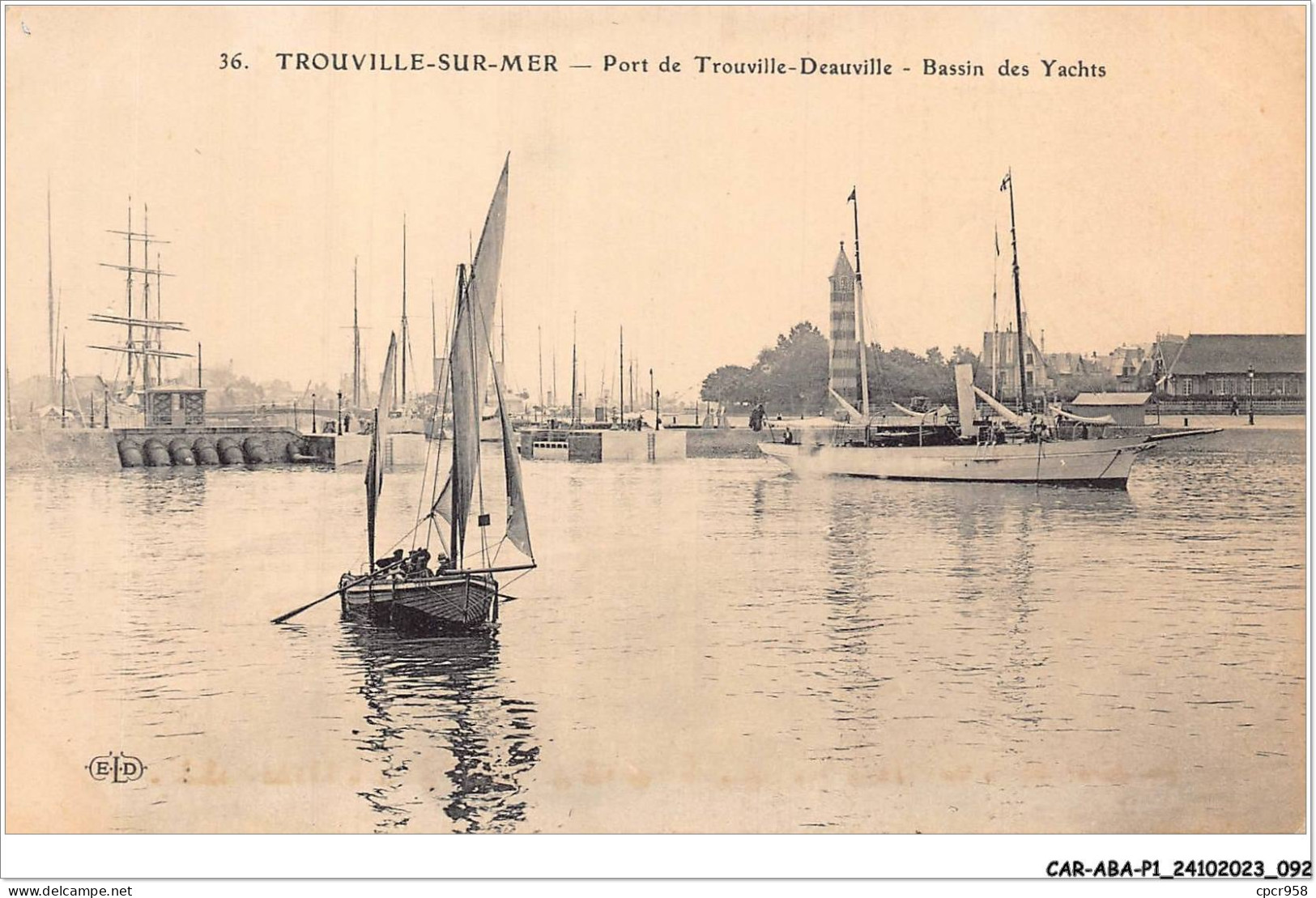 CAR-ABAP1-14-0047 - TROUVILLE-SUR-MER - Port De Trouville-deauville - Bassin Des Yachts - Trouville