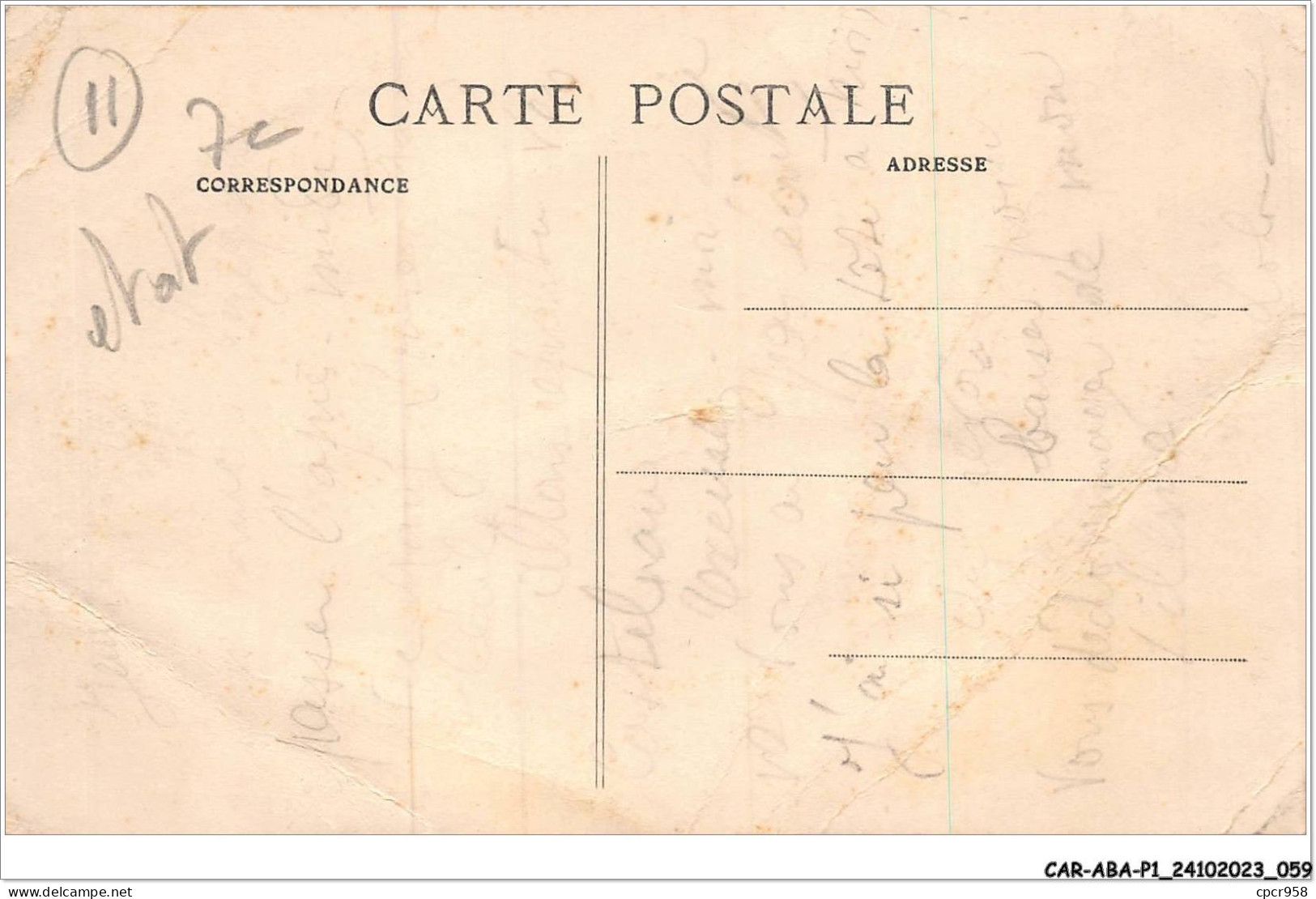 CAR-ABAP1-11-0030 - LEZIGNAN - Banque De France Et Avenue De La Gare - Altri & Non Classificati