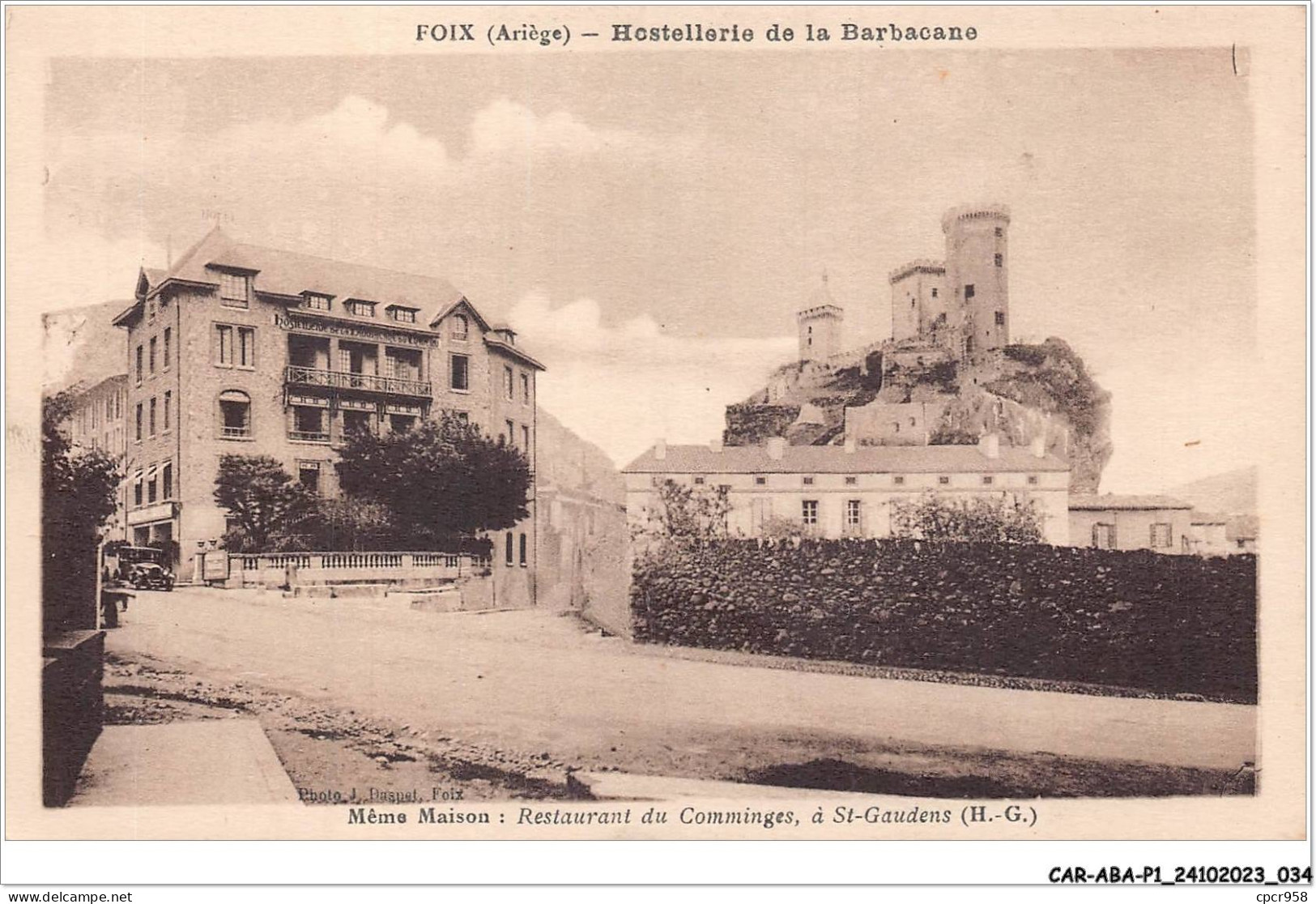 CAR-ABAP1-09-0018 - FOIX - Hostellerie De La Barbacane - Foix